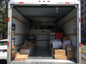 Loading the truck