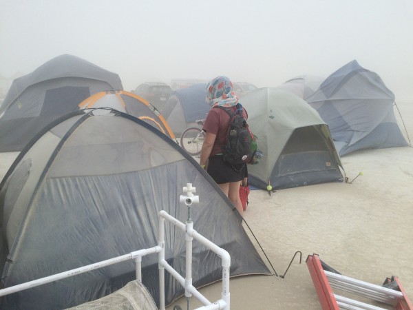 Dusty tents